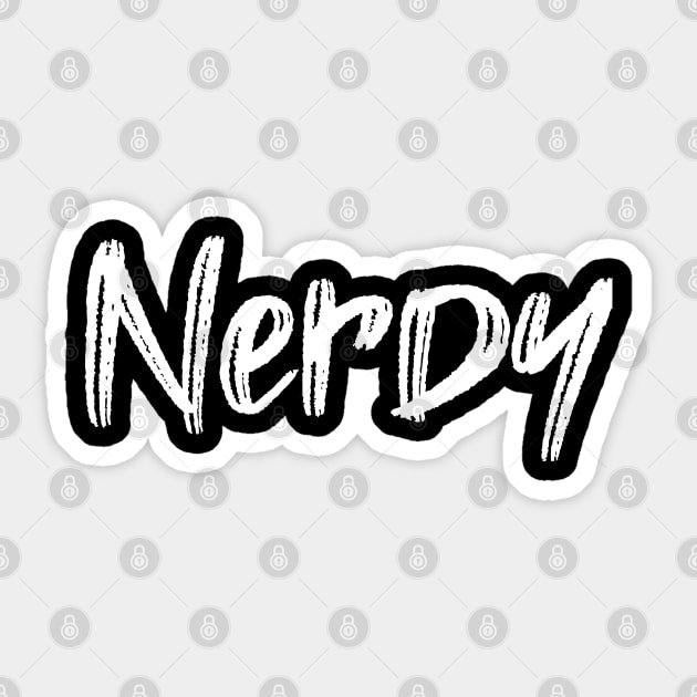 Nerdy Typography Sticker by radeckari25